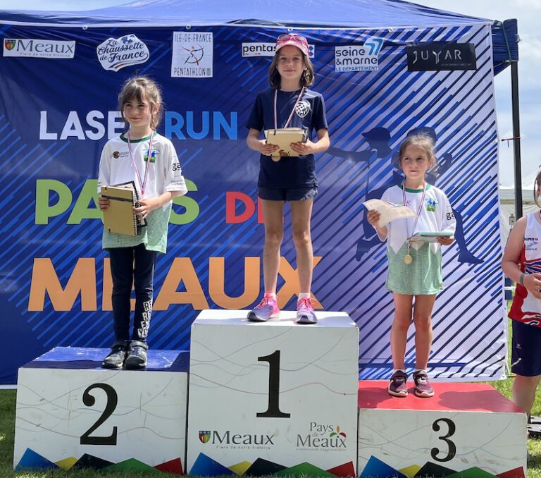 Lilou championne de france de laser run U9