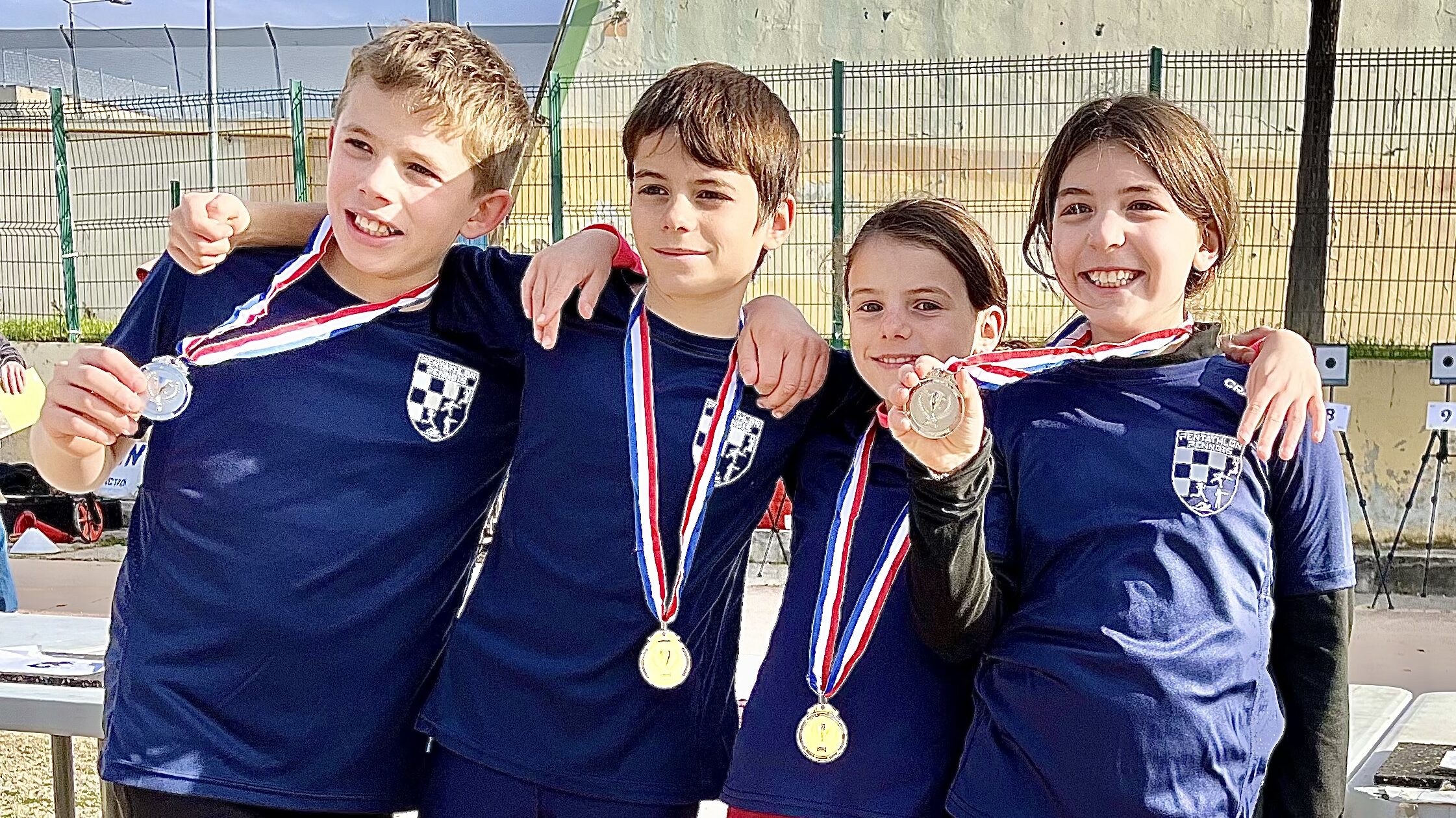 Les jeunes du pentathlon pennois au laser run de TRETS en décembre 2024