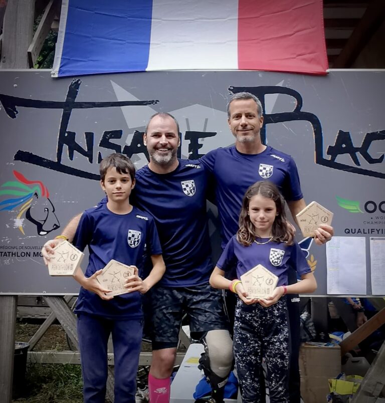 championnat de France d'obstacle laser run : podium pour les pentathlètes Pennois