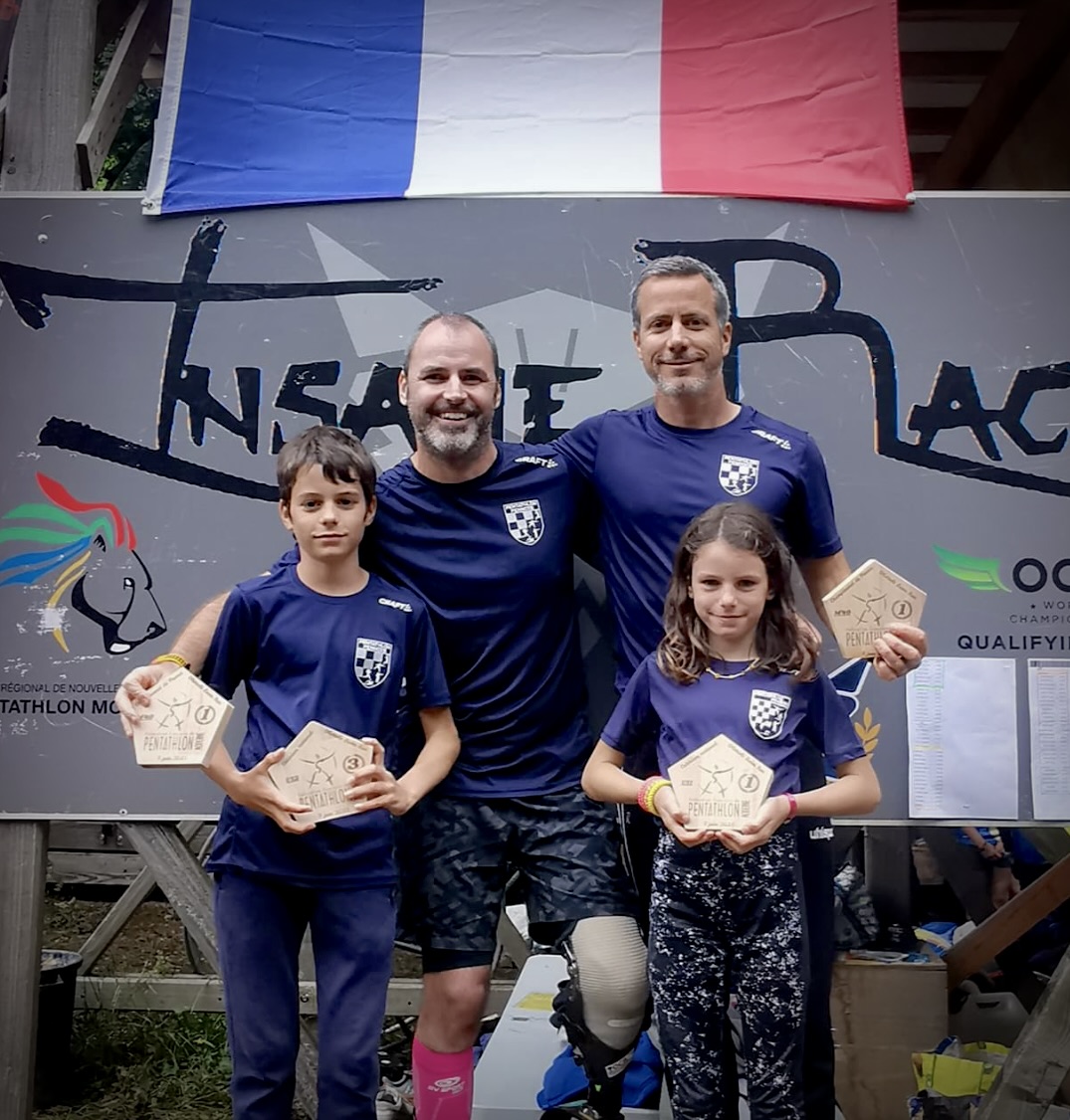 championnat de France d'obstacle laser run : podium pour les pentathlètes Pennois