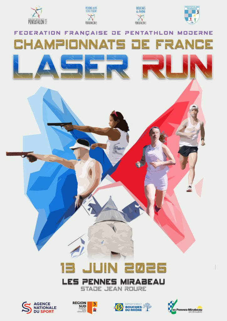 affiche du Championnat de France de Laser Run 2026