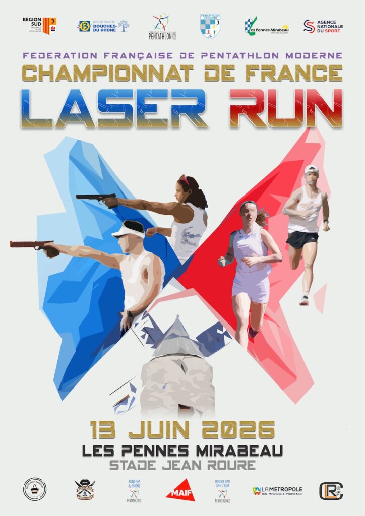 affiche du Championnat de France de Laser Run 2026